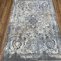 فرش طوسی بژ طرح فرانسوی