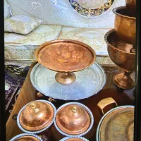 یه دست ظروف مسی نونو|ظروف سرو و پذیرایی|قم, آزادگان|دیوار