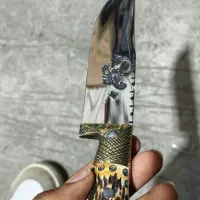 چاقو شکاری دست ساز دسته شاخ