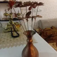 گل و گلدان مس