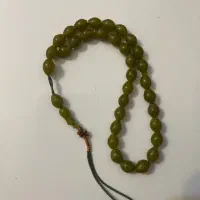 تسبیح، سکه قدیمی، سنگ عقیق و فیروزه