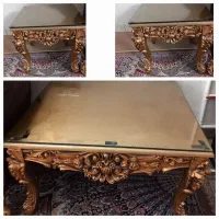 مبلمان ۷ نفره عسلی ومیز تلفن