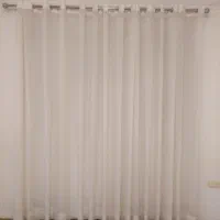 سه تا پرده حریر ساده و به همراه زیر پرده ای