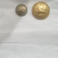 سلام  دوعدد دکمه|کلکسیون اشیاء عتیقه|خرمشهر, |دیوار