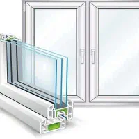 در و پنجره دو جداره UPVC *رومانو*