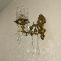 لوستر برنز شیشه ای|لوستر و چراغ آویز|اراک, |دیوار