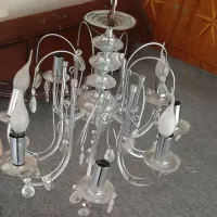 لوستر هشت شاخه استیل