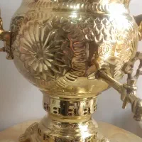 تولید و پخش سماور برنجی زغالی ۱۰ لیتری|صنایع دستی و سایر لوازم تزئینی|رباط‌کریم, شترخوار|دیوار