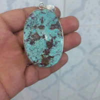 گردنبند نقره باسنگ فیروزه