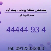 تلفن رند مرکز مخابرات پیام نور جنت اباد وپونک