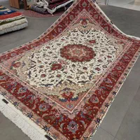 فرش دستباف علیا ۶۰ رج  تبریز  گل  و چله ها ابریشم