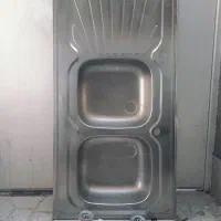 سینک ظرفشویی دوقلو استیل البرز
