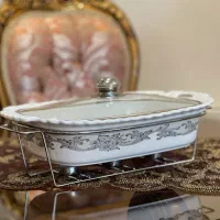 ظرف وارمردار سوفله خوری سایز بزرگ