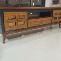 میز تلویزیون و کنسول چوب با آینه|میز تلویزیون|مشهد, الهیه|دیوار