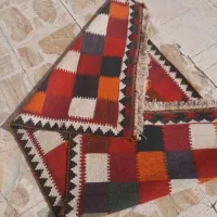 گلیم سنتی قدیمی قشقایی عطیقه پشم طلا|گلیم، جاجیم، گبه|شیراز, سعدیه جنوبی|دیوار