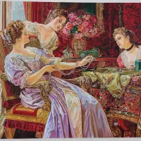 تابلو نقاشی رنگ روغن فرانسوی ایتالیایی هنری کاردست|تابلو، نقاشی، عکس|تهران, دردشت|دیوار