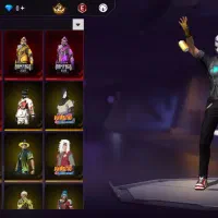 اکانت فری فایر لول 63 رمپیج دار فول