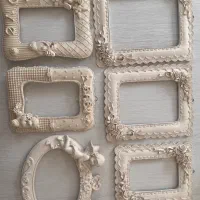 قاب عکس پلی استر خام