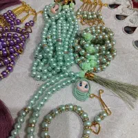 تسبیح.گیره روسری.دستبند.ست کامل.صلوات شمار|جواهرات|مشهد, پنجتن|دیوار