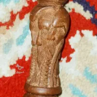 چوب سیگار کنده کاری شده رخ درویش