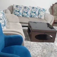 مبل شش  نفره به همراه  میز عسلی