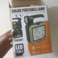چراغ شارژی لامپ چندکاره سولار ابزار دار پاور