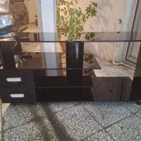 میز تلویزیون شیشه ای