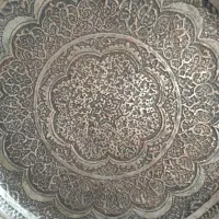بشقاب مسی تمام ریز قلم|کلکسیون اشیاء عتیقه|تهران, پامنار|دیوار