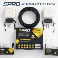 ۲دوربین مداربسته باکابل ۲۰سیم رایگان SPRO7180