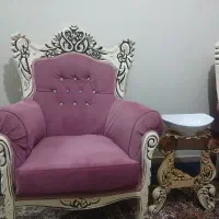 مبل سلطنتی ۷ نفره و عسلی|مبلمان خانگی و میز عسلی|اسلامشهر, شهرک محمدیه|دیوار