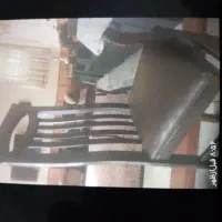 میزوصندلی نهارخوری چوب وچرم|میز و صندلی غذاخوری|رفسنجان, |دیوار