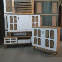 آینه کنسول میز تلویزیون جاکفشی|بوفه، ویترین، کنسول|نسیم‌شهر, |دیوار