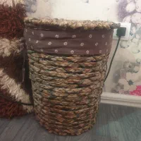 سبد حصیری لباسی
