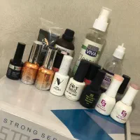 پک کامل وسایل ومواد ‌کاشت ناخن نو،لاک ژل، پلی ژل..