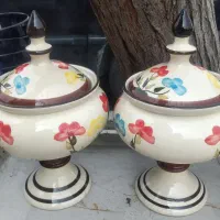 ظروف سفالی/ پارچ سفالی/ گلدان/ قندون/ پیاله سفالی