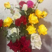 گل رز خارجی کیفیت عالی قابل شستشو|گل مصنوعی|کرمانشاه, |دیوار