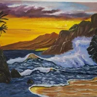 تابلو رنگ روغن کاردست