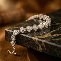 دستبند نقره کد ۱۶۶۷ (گالری نقره سینا)