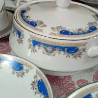 سرویس چینی گل ابی اصل ژاپن