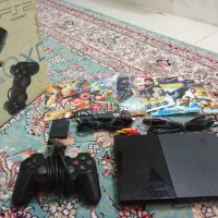 PS2 Slim سالم + یک دسته + چندبازی CD-خور