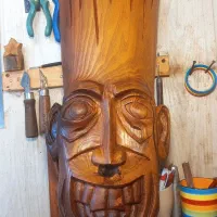 مجسمه چوبی دستساز|مجسمه، تندیس، ماکت|کیاشهر, |دیوار