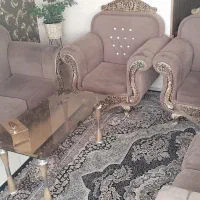 مبل هفت نفره کار کرده با میز