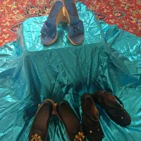 دوجفت کفش عروسکی دیک جفت صندل مجلسی