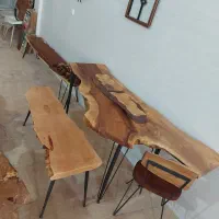 میز‌ناهارخوری روستیک چوبکده دربندی