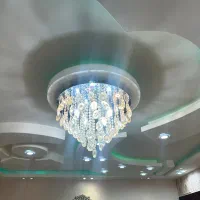 لوستر سالم و تمیز نور سه حالته|لوستر و چراغ آویز|رشت, فلسطین|دیوار