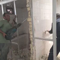 تخریب دیوار وساختمان