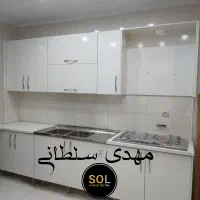 کابینت سفید دستگیره طلایی کد 11001|مصالح و تجهیزات ساختمان|شیراز, محراب|دیوار