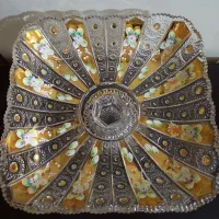 میوه خوری شکلات خوری گلدان چراغ طلاکوب کریستال چک|ظروف سرو و پذیرایی|تهران, امام زاده حسن|دیوار