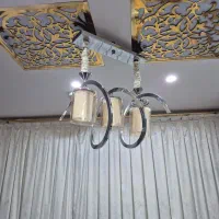 دو عدد لوستر ۸ شاخه دوگلس،۳ شاخه فنری و کنار سالنی|لوستر و چراغ آویز|ری, دیلمان|دیوار