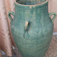 کوزه سفالی لعابی قدیمی